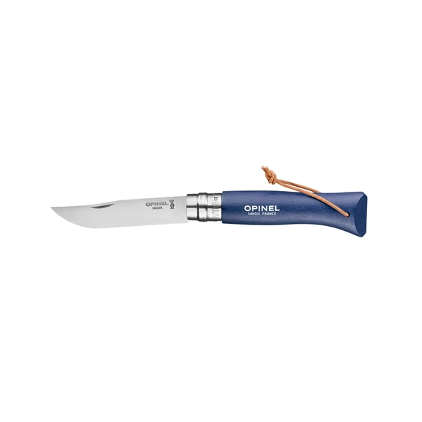 Opinel N°8 Gürgen Saplı Trekking Inox/Çelik Çakı Koyu Mavi ürün görseli 1