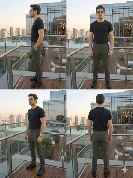 Erkek Haki Outdoor Pantolon - Resim 4