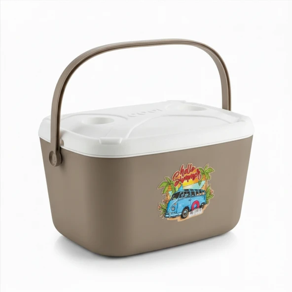 Kale Termos 20 LT BUZZY BASKILI BUZLUK TERMOS (1179 COOLER BOX) - Resim 5