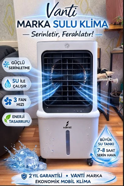 Vanti Mobil Sulu Hava Soğutucu 1200W KCF308 ürün görseli 1