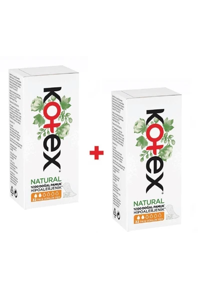 Natural Ince Günlük Ped 32'li x 2 Adet ürün görseli 1