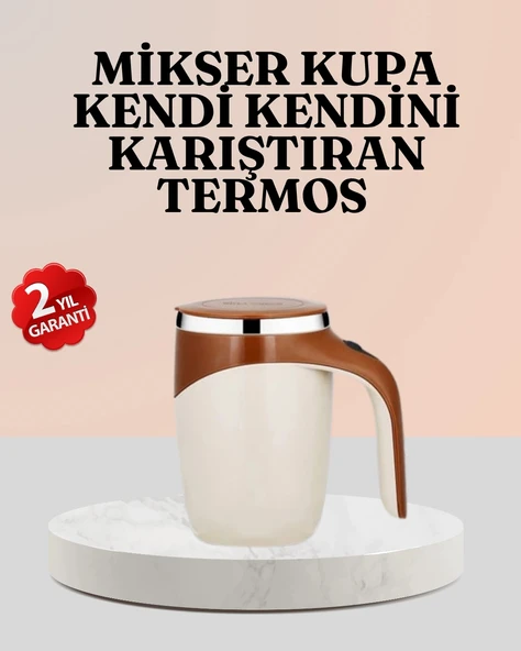 Nevamel® Paslanmaz Çelik Şarjlı Karıştırma Kupa – Otomatik Manyetik Blender Fincan ürün görseli 1