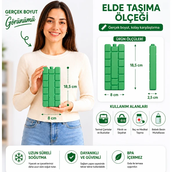 K-350 BUZ AKÜSÜ ( İCE PACK )  YEŞİL - Resim 3