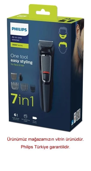 Philips Multigroom 3000 Serisi MG3720/15 7'si 1 Arada Erkek Bakım Seti ürün görseli 1