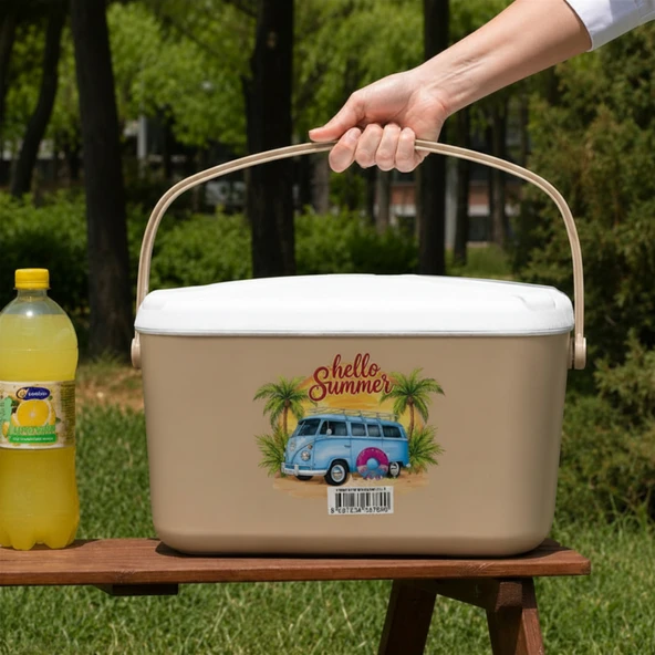 Kale Termos 20 LT BUZZY BASKILI BUZLUK TERMOS (1179 COOLER BOX) - Resim 7