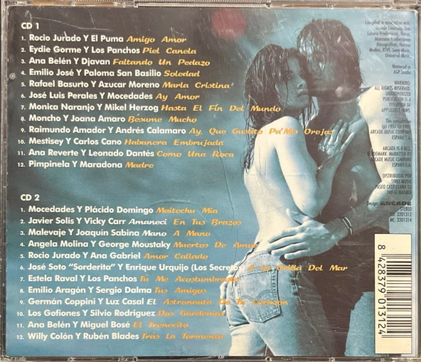 (Müzik CD sidir - Plak Değildir) CD Duetos Latinos Double CD - Resim 2