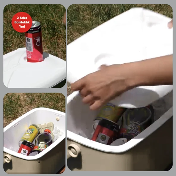Kale Termos 10 LT BUZZY BASKILI BUZLUK TERMOS (1180 COOLER BOX) - Resim 6