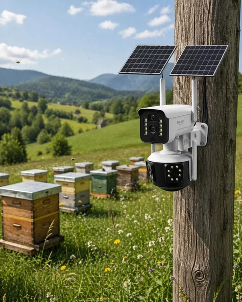Nevamel® Güneş Enerjili Çiftlik Kamerası 9MP 4G SIM Kartlı Solar Güvenlik Kamerası 2 Yıl Garantili ürün görseli 1