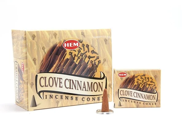 Clove Cinnamon Aromalı Konik Tütsü - Resim 2