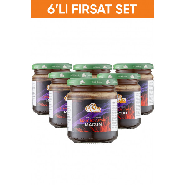 6 Adet Sidra Özel Bitkisel Karışımlı Ginsengli Macun Orijinal Bandrollü (MOR) 240 gr Macun (16 SERVİS) Unisex Orjinal ürün görseli 1