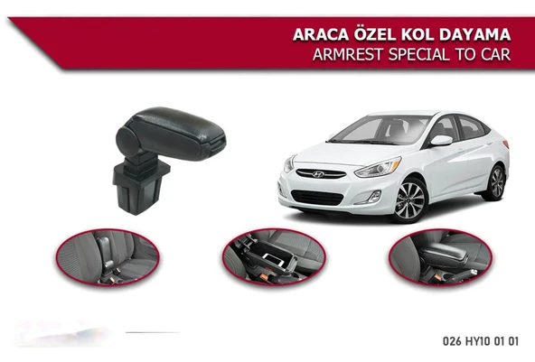 Hyundai Accent Uyumlu Blue 2010 Araca Özel Kol Dayama Niken ürün görseli 1
