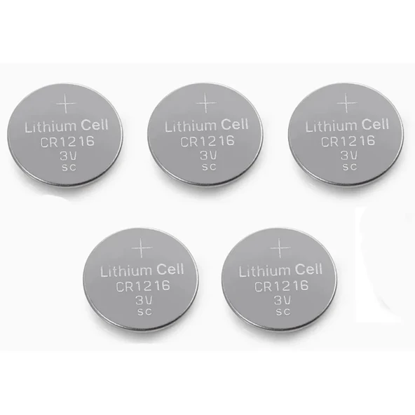Yuma Cr1216 Süper Lityum 3v 5’li Kart Düğme Pil ürün görseli 1