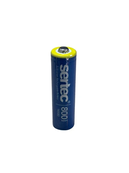 Sertec 3.7v Li-ion 14500 Aa - 800 Mah 1c Şarjlı Pil (başlı) ürün görseli 1