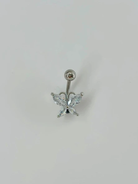 Kelebek Detaylı Göbek Piercing ürün görseli 1