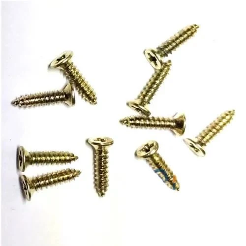 Klips, Menteşe, Ayak, Ağaç, Sunta Vidası 2,2x9,5mm - Sarı 100 Adet ürün görseli 1