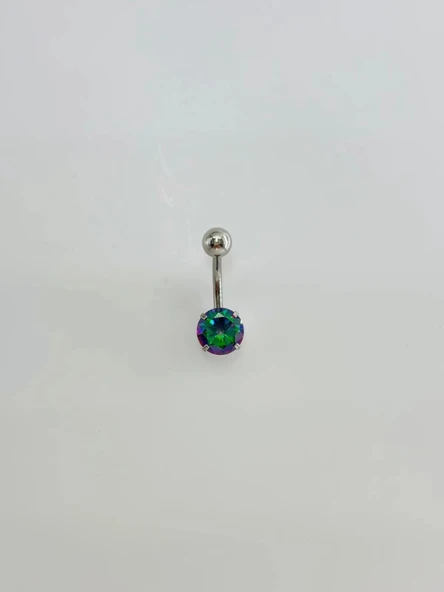 Mistik Topaz Taşlı Göbek Piercing ürün görseli 1