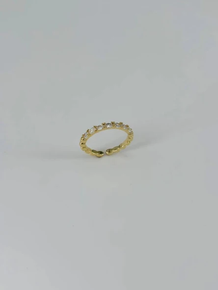 14 K Gold Kaplama Zirkon Taşlı Yüzük ürün görseli 1