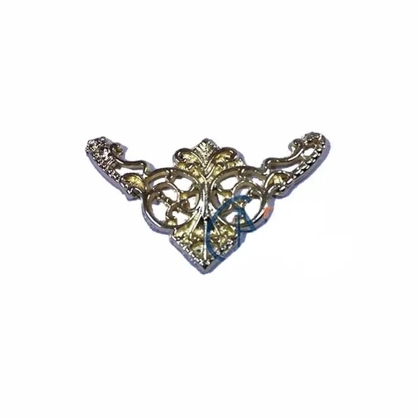 Dekoratif Köşe Süsü, Köşelik - Küçük, 19x34mm, Sarı, 1 Adet ürün görseli 1