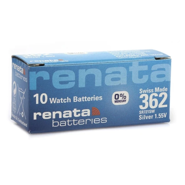 Renata 362 Sr721sw 1.55v Alkalin Saat Pili 10 Adet ürün görseli 1