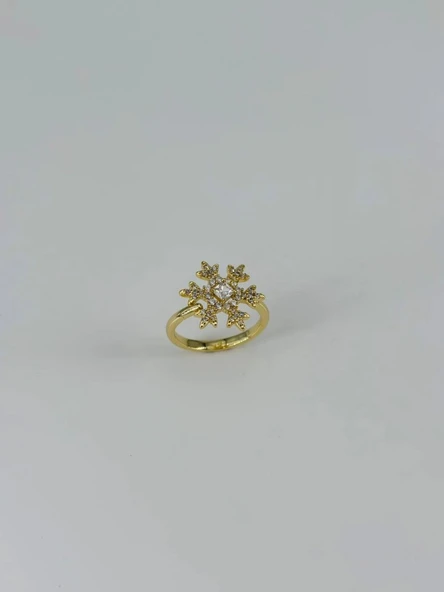 14 K Gold Kaplama Zirkon Taşlı Yüzük ürün görseli 1