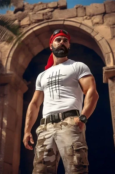 Unisex Bisiklet Yaka Baskılı Oversize T-Shirt - Beyaz ürün görseli 1