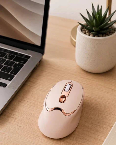 Nevamel® Ofis ve Laptop Kullanımına Uygun Şarjlı Wireless Mouse Sessiz Tuşlu ürün görseli 1