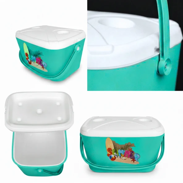 Kale Termos 10 LT BUZZY BASKILI BUZLUK TERMOS (1180 COOLER BOX) - Resim 3
