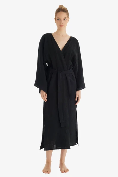 Blackspade 10743 Kadın %100 Pamuk Kadın Uzun Kaftan ürün görseli 1