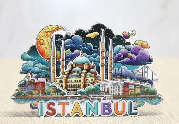 Ahşap İstanbul Temalı Magnet Alk4599 - Resim 7