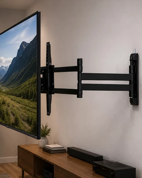 Nevamel® Çift Kollu TV Askı Aparatı Hareketli LCD LED Televizyon Askılığı ürün görseli 1