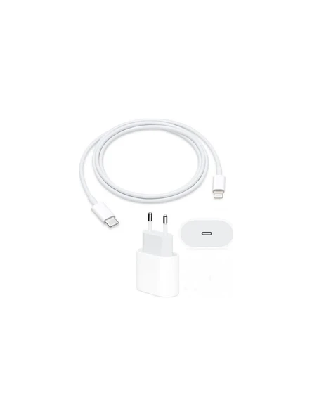 Apple iPhone uyumlu 20W Hızlı Şarj Aleti Seti- 20W Adaptör+Usb-C Kablo ürün görseli 1