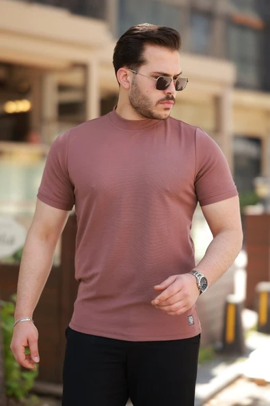 Erkek Yarım Balıkçı Yaka Kısa Kollu T-shirt ürün görseli 1