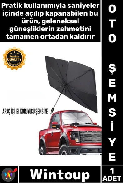 #Şemsiye Güneş Koruyucu Katlanabilir Isı Yalıtım Pratik Ön Cam Araba UV Koruma Lüks Araç İçi Şemsiye ürün görseli 1