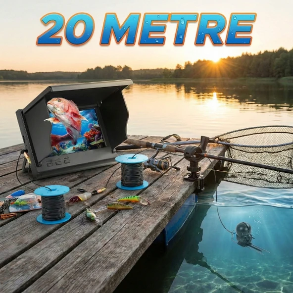 20 Metre Sualtı Balık Tutma Kamerası ürün görseli 1