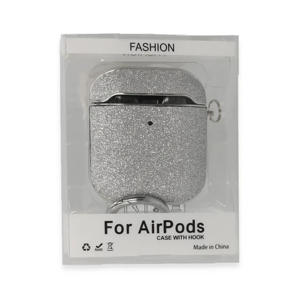 Apple Airpods 2 (2.nesil) Spell Simli Kılıf - Gümüş ürün görseli 1