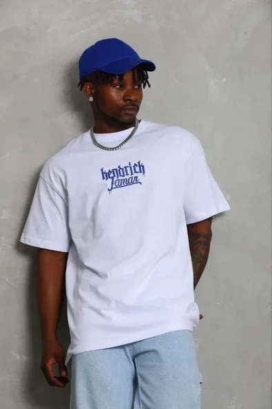 Erkek Baskılı T-Shirt Kısa Kol Bisiklet Yaka Regular Fit Rahat Kalıp Günlük Tişört - Beyaz ürün görseli 1