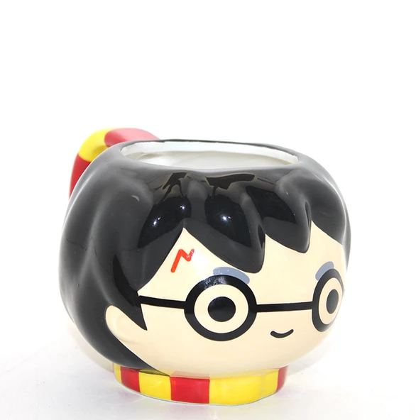 3D Harry Potter Figürlü Porselen Kupa Bardak - Hogwarts Temalı Tasarım ürün görseli 1