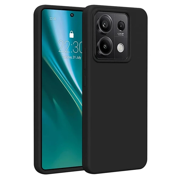 Xiaomi Redmi Note 13 4g Kılıf First Silikon - Siyah - Resim 3