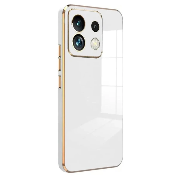 Xiaomi Poco M6 Pro 4g Kılıf Volet Silikon - Beyaz ürün görseli 1
