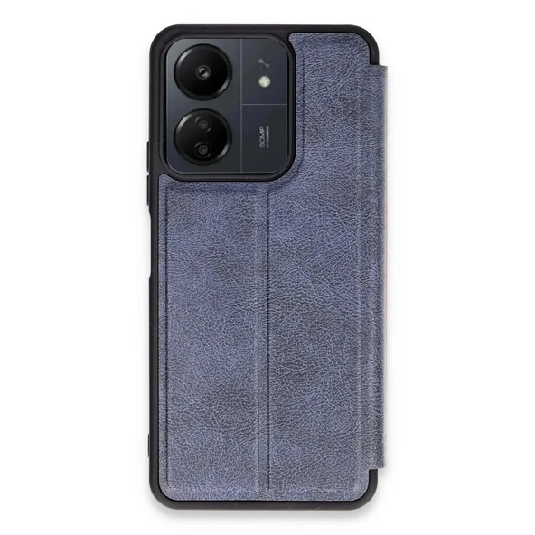 Xiaomi Redmi 13c Kılıf Flip Cover - Lacivert ürün görseli 1