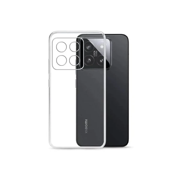 Xiaomi Mi 14t Pro Kılıf Lüx Şeffaf Silikon ürün görseli 1