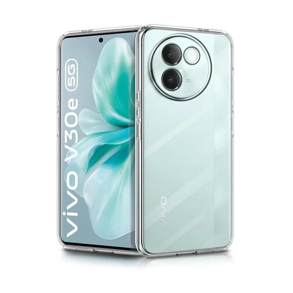 Vivo V30e Kılıf Lüx Şeffaf Silikon - Resim 2