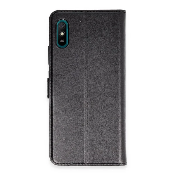 Xiaomi Redmi 9a Kılıf Trend S Plus Kapaklı Kılıf - Siyah ürün görseli 1