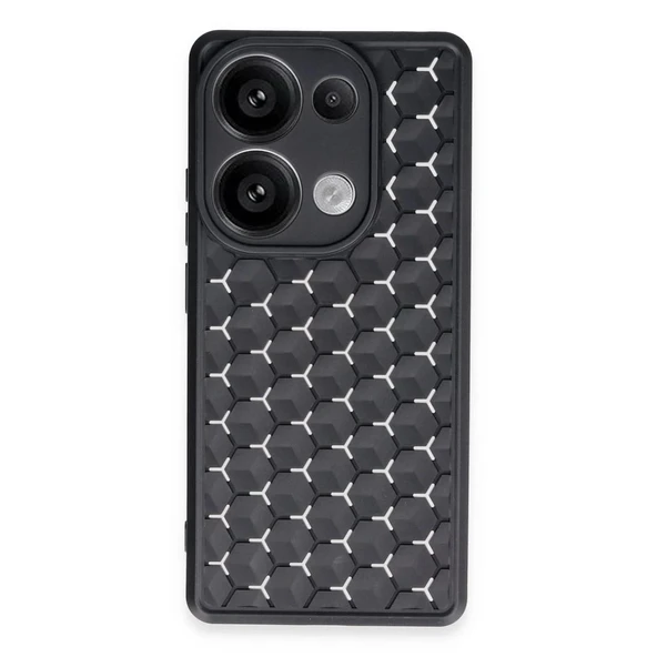 Xiaomi Redmi Note 13 Pro 5g Kılıf Petek Silikon Kapak - Siyah ürün görseli 1