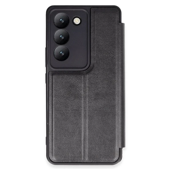 Vivo V30 Lite 4g Kılıf Flip Cover - Siyah ürün görseli 1