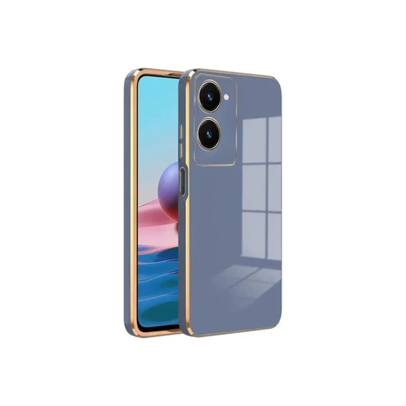 Vivo Y18 Kılıf Volet Silikon - Mavi ürün görseli 1