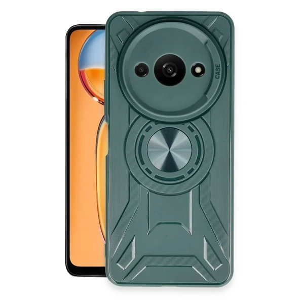 Xiaomi Redmi A3 4g Kılıf Lincoln Silikon - Koyu Yeşil ürün görseli 1