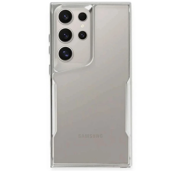 Samsung Galaxy S24 Ultra Kılıf Boyi Silikon Kapak - Gümüş ürün görseli 1