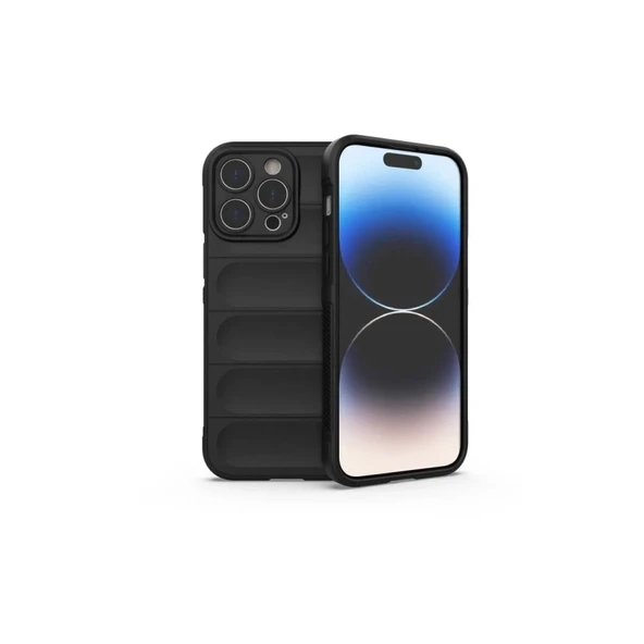 Apple İphone 16 Pro Max Kılıf Optimum Silikon - Siyah - Resim 3