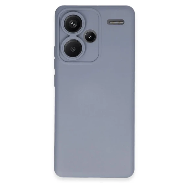 Xiaomi Redmi Note 13 Pro Plus Kılıf Nano İçi Kadife Silikon - Gri ürün görseli 1